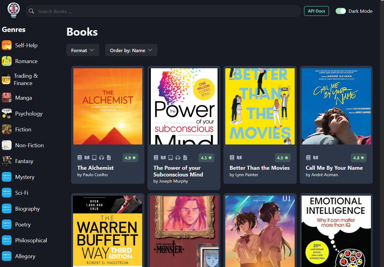 Divinezon Books Hub App screenshot